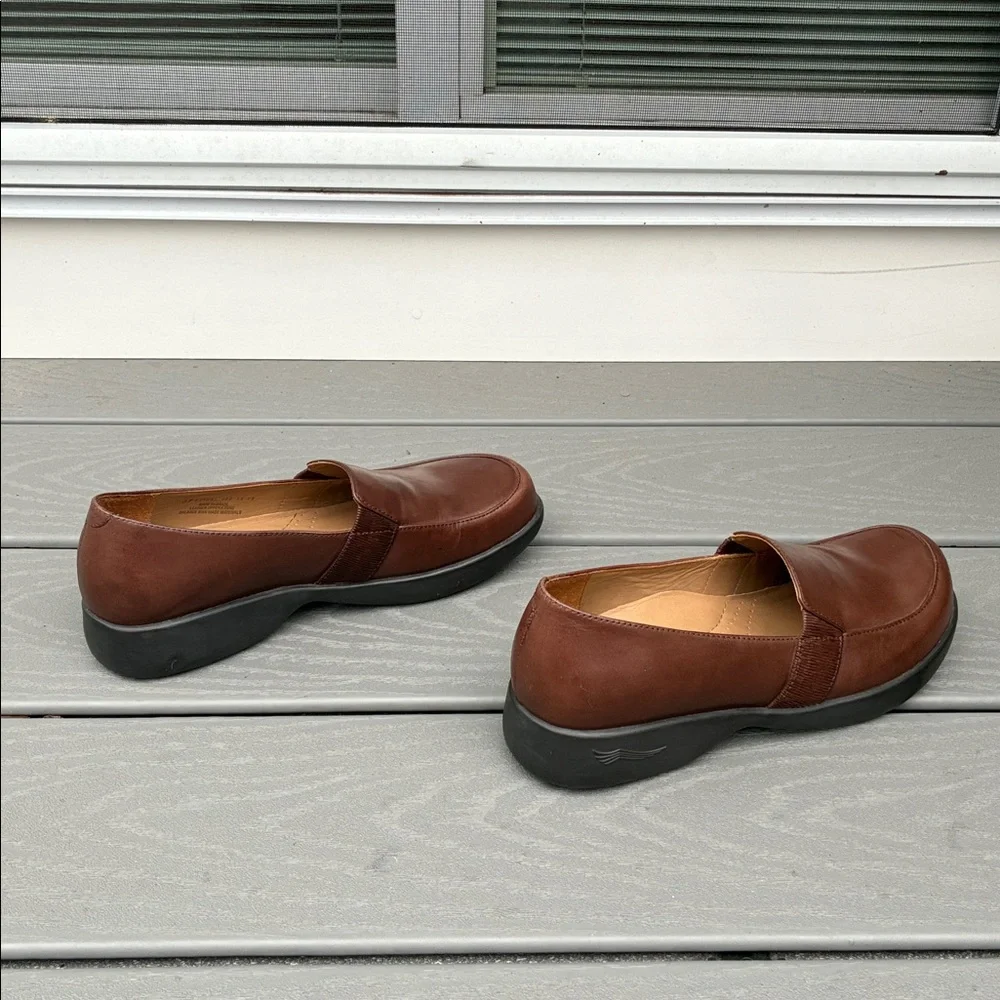 Dansko Dorie Leather Comfort Loafer Slip On Brown Size EU 37 US 6.5-7 - Picture 12 of 13
